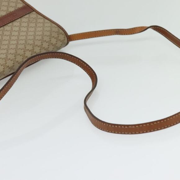 CELINE Macadam Canvas Shoulder Bag Pvc Beige Gold - Picture 7 of 12